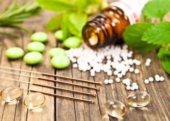 Natural healing alternative medicine close up